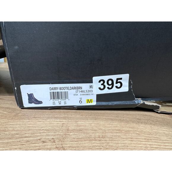 Naturalizer Darry Bootie Dark Brown Leather Size 6 NIB Water Repellant Platform - Picture 13 of 14